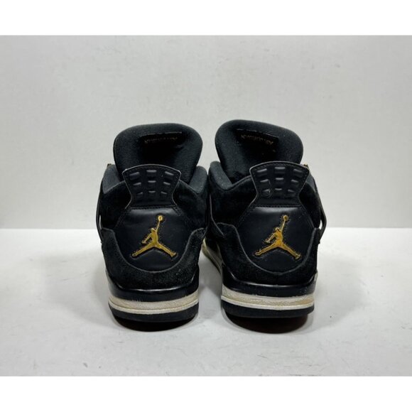 Nike Air Jordan 4 Retro Royalty Men’s Size 12 Black Metallic Gold 308497 032 - Picture 4 of 11